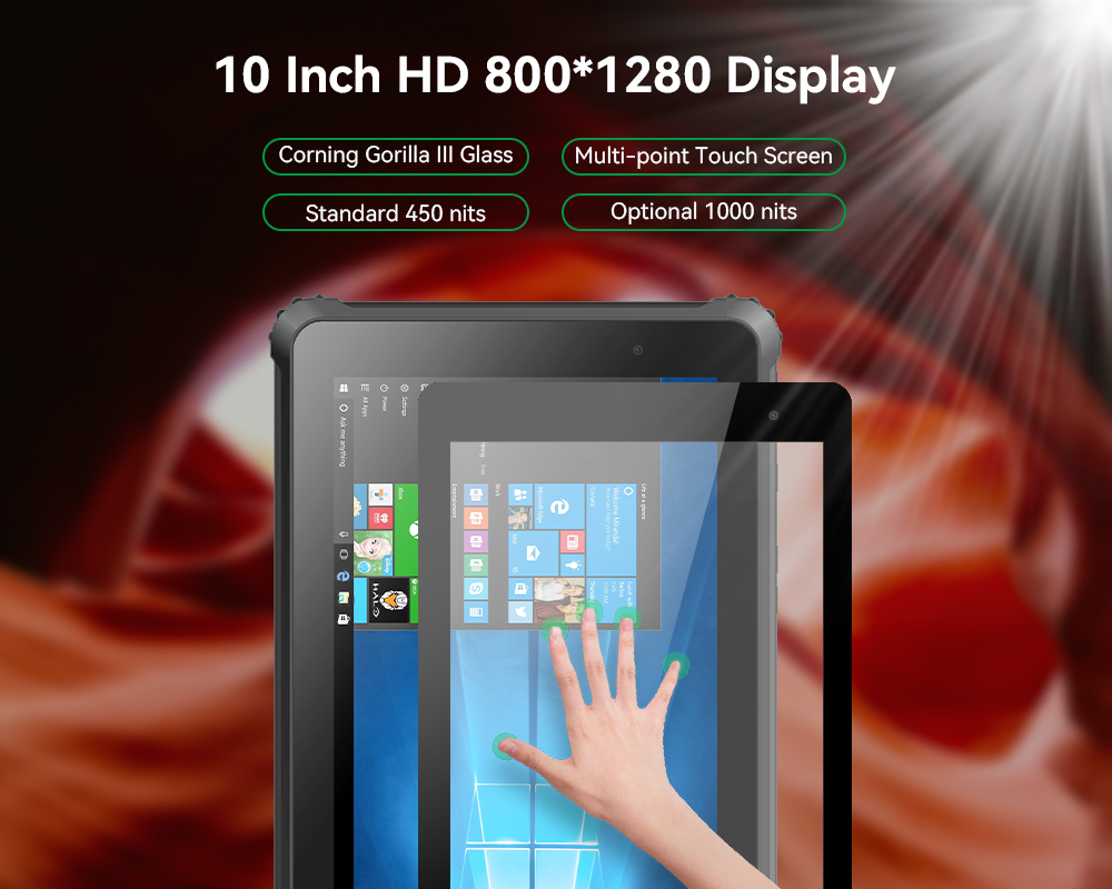 Details of 10 Inch Intel Z8350 Rugged Tablet